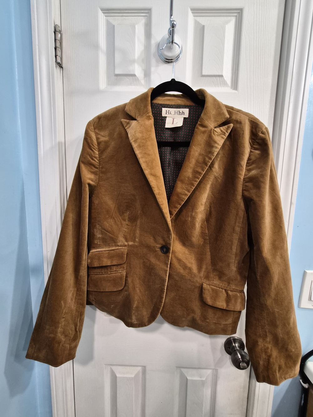 Tommy Hilfiger Brown Velvet Blazer Jacket